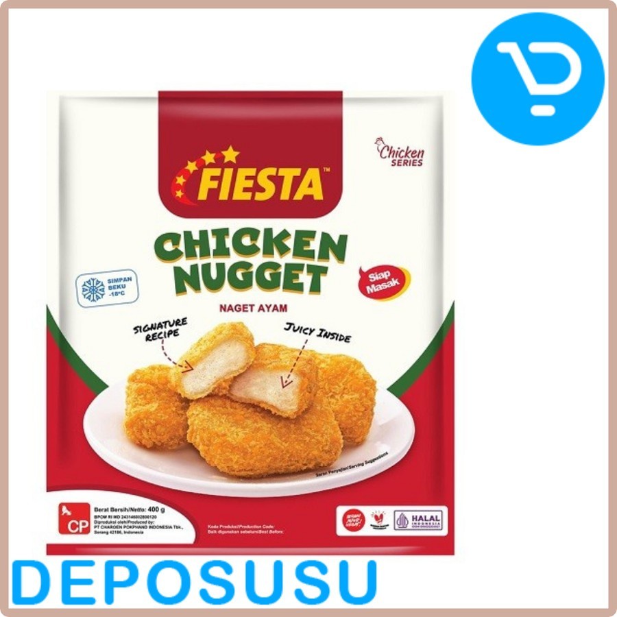 

Fiesta Chicken Nugget 400gr - NUGGET/NUGET & STIKIE