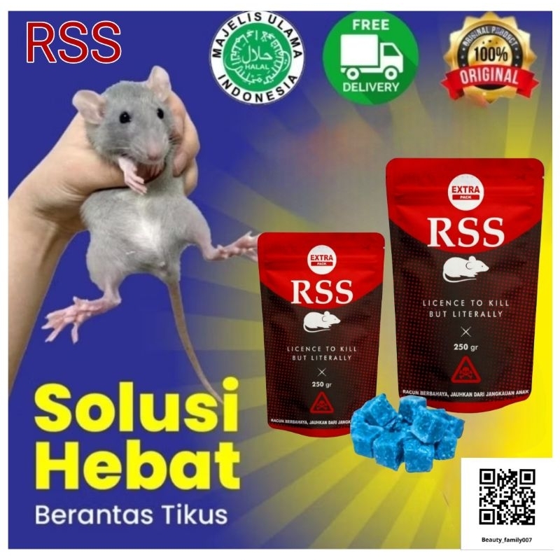 PREMIUM RACUN TIKUS RSS / RACUN TIKUS MATI KERING / RACUN TIKUS MATI KERING TIDAK BAU