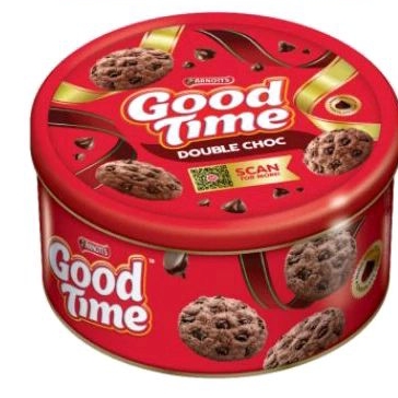 

Good Time Double Choc Kaleng 149 g