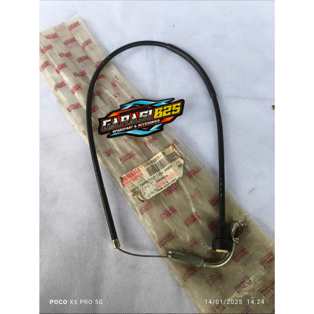 1TR-F6311-00 kabel tali gas atas RXK RX king Cobra RX king Lama tua original yamaha NOS