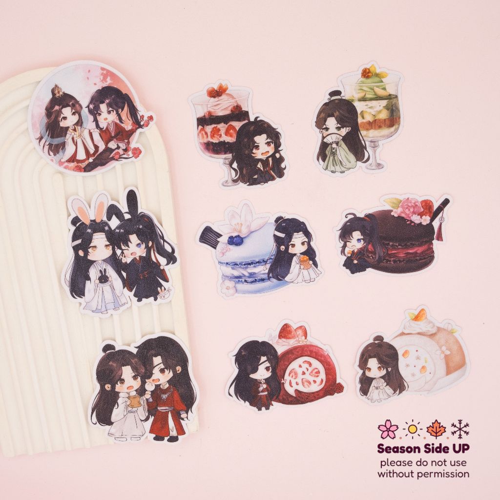 

Danmei Sticker Glitter Laminated | Decoration | Journal | Collection | Novel