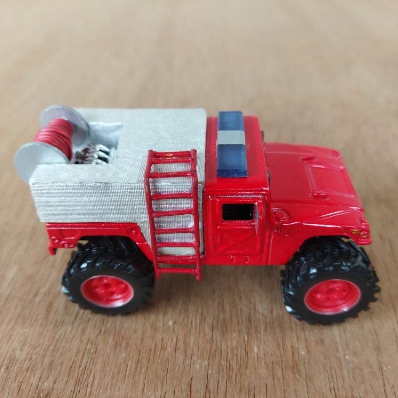 Diecast Die Cast 1:64 Hummer Humvee H1 Pemadam Kebakaran Motormax Motor Max