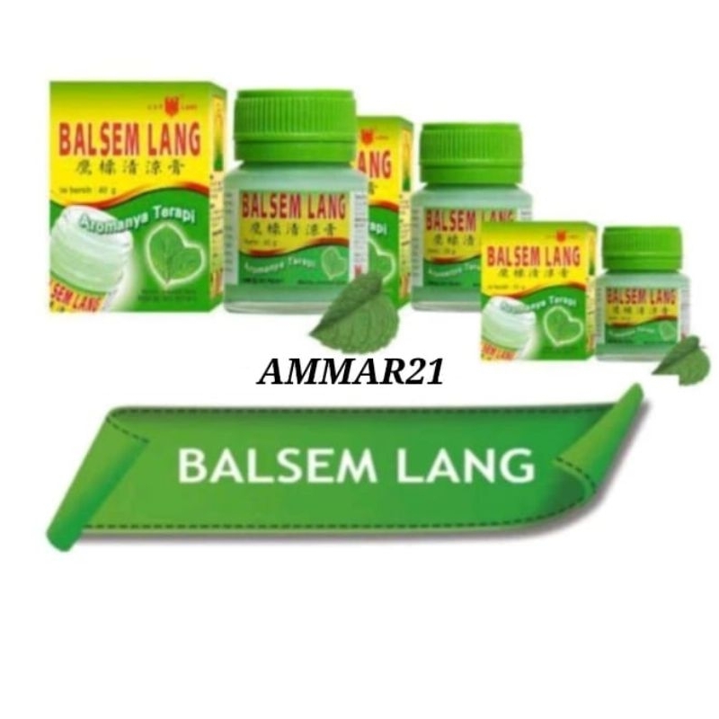 BALSEM LANG HIJAU Balsem Lang Aromaherapi 10g | 20g | 40g