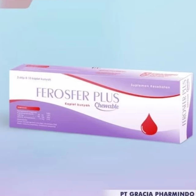 FEROSFER PLUS TABLET KUNYAH Vitamin untuk kebutuhan zat besi