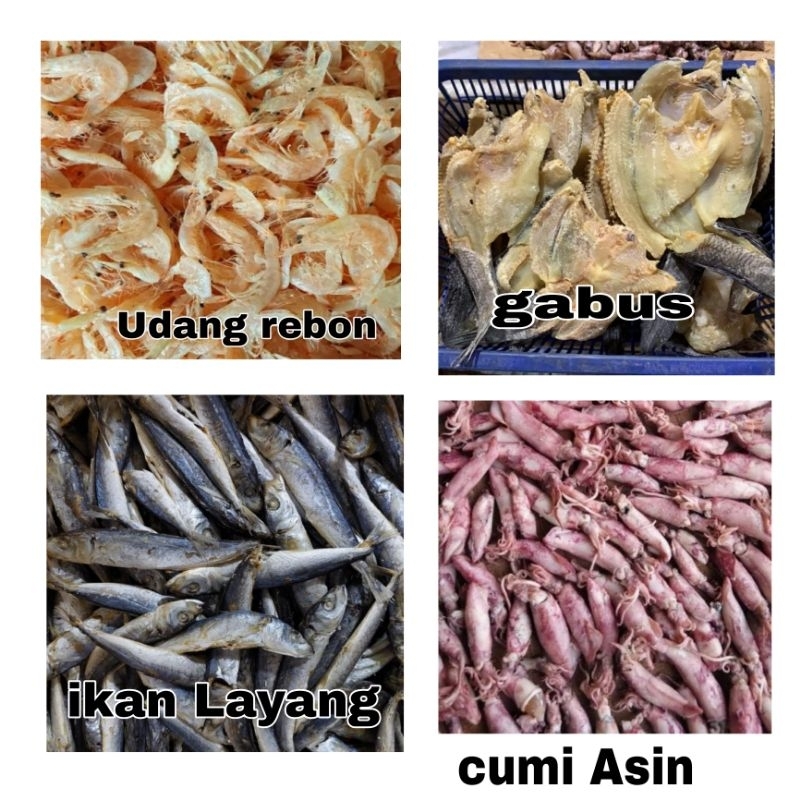 

250 gr aneka ikan asin laut ikan asin sungai