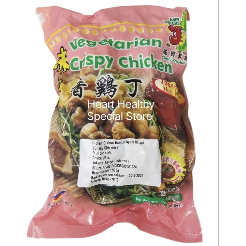 

Mr.Vege Crispy Chicken Vegetarian 900g