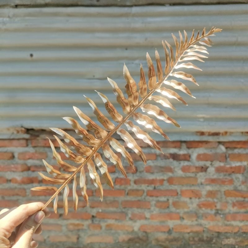 daun emas pakis daun plastik daun palsu daun hias seserahan mahar