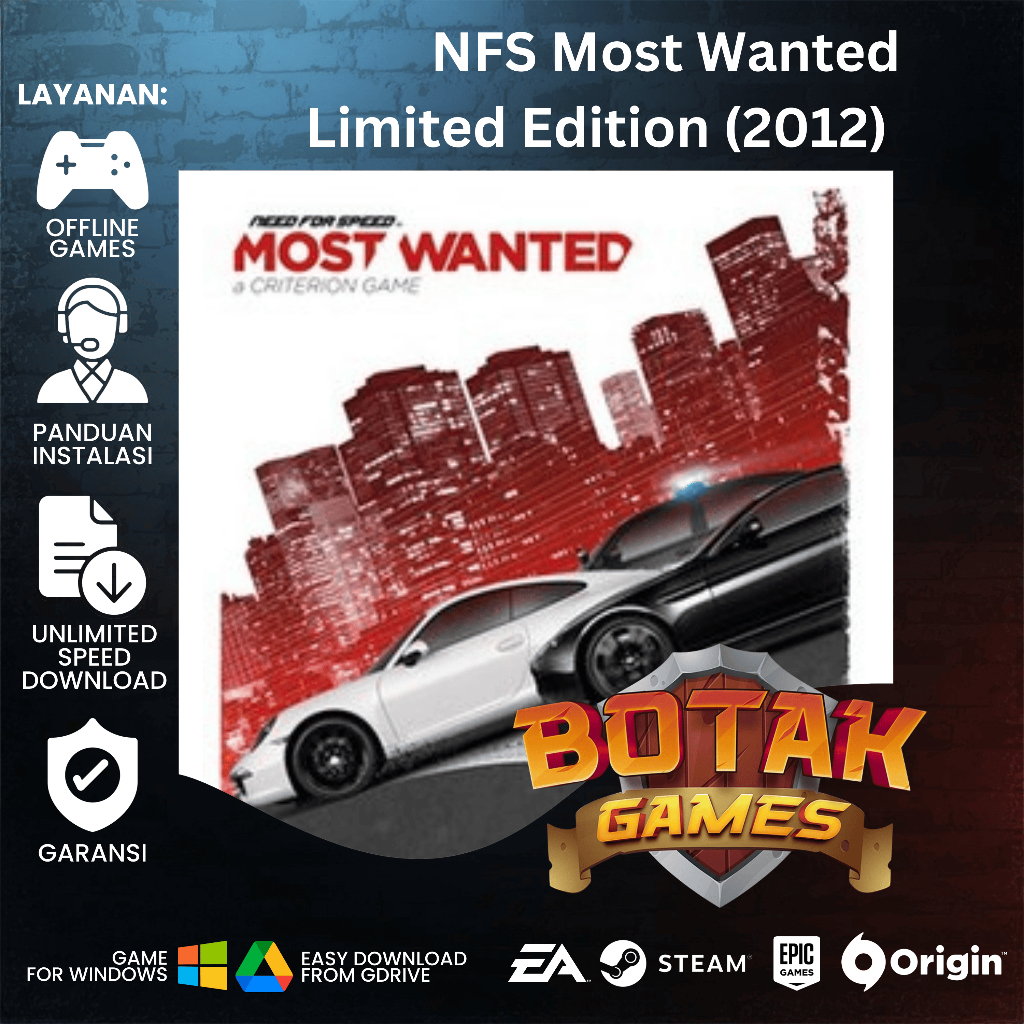 Buy 3 Free 2 - NFS Most Wanted Limited Edition 2012 - PC - Google Drive - Offline