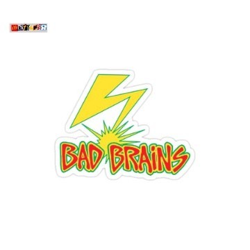 

sticker band Bad Brains logo diecut stiker hardcore punk