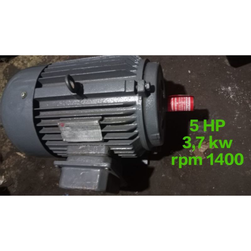dinamo penggerak 5 hp rpm1400/2800 3 phase