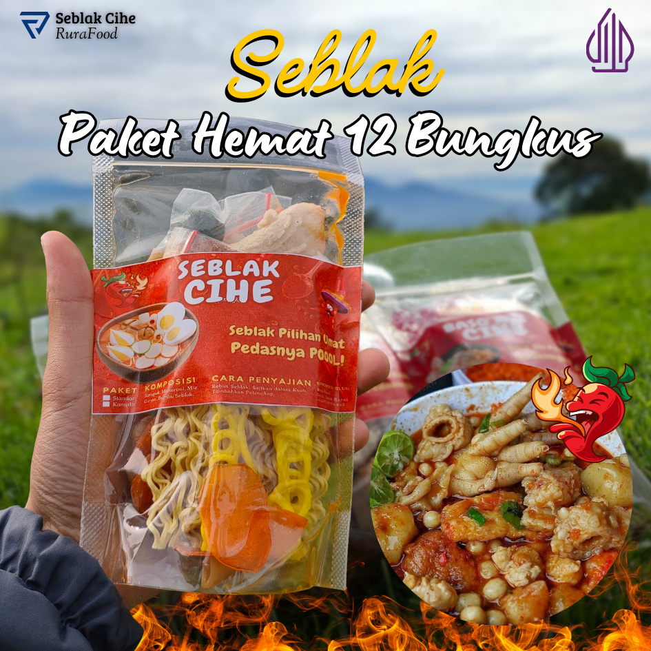 

Seblak Cihe Asli Garut Paket Hemat 12 BUngkus, Pedas Dan Gurih