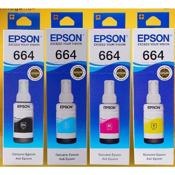 Tinta Epson 664 T664 Printer L360 L220 L350 L120 L121 Original Original