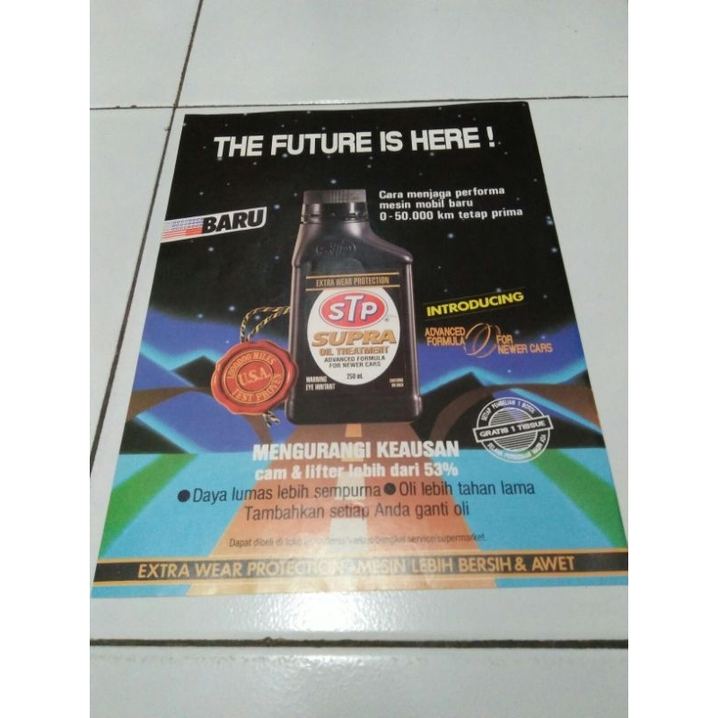 Iklan jadul oli stp supra ori iklan majalah lawas vintage otomotif klasik pajangan klasik antik