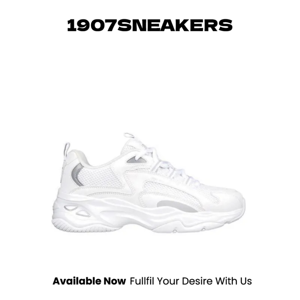 Sepatu Gym Wanita Skechers D'Lites 4.0 - White ORIGINAL SKE149562WSL