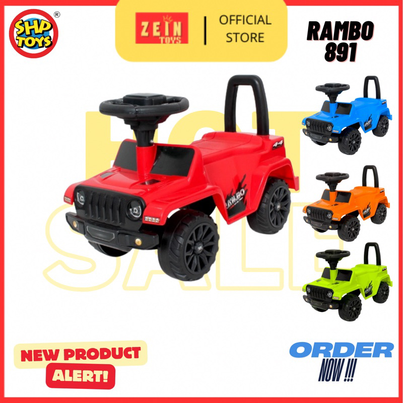 ZEINTOYS Mobil dorong anak kendaraan jeep anak SHP 891 Rambo