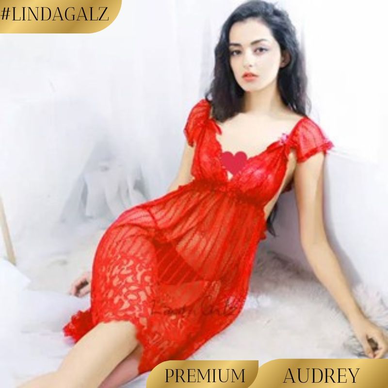 LindaGalz AUDREY Sexy Lingerie Jumbo Big Size Baju Tidur Sexy 496 Baju Haram Wanita Lingerie Wanita 