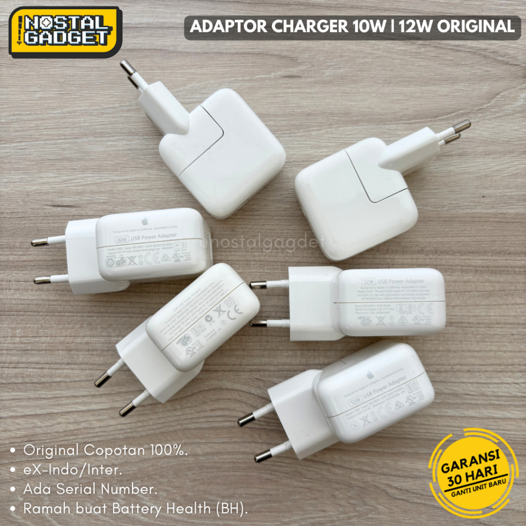 Adaptor Charger Ipad 10W 12W Original Copotan