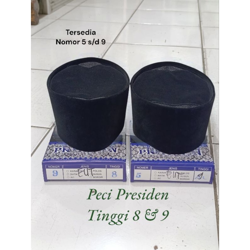 Peci Hitam Peci Nasional Peci Hitam Presiden Peci bludru Hitam Peci Paskibra Peci Solat