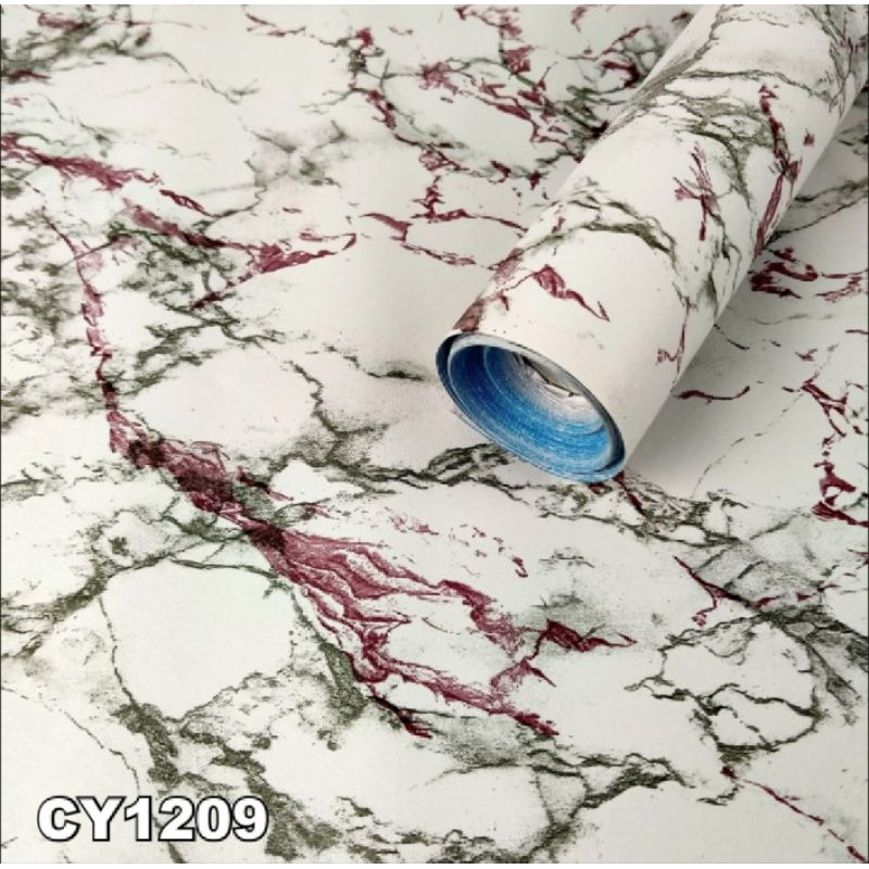 DTG - Wallpaper sticker dinding Motif marmer ukuran 45cmx8m Wallstiker Motif granit estetik marmer p