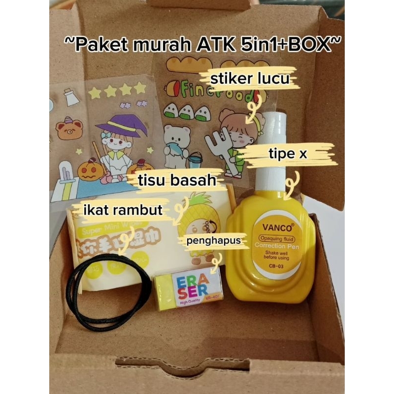 

paket murah ATK 5in1 + BOX