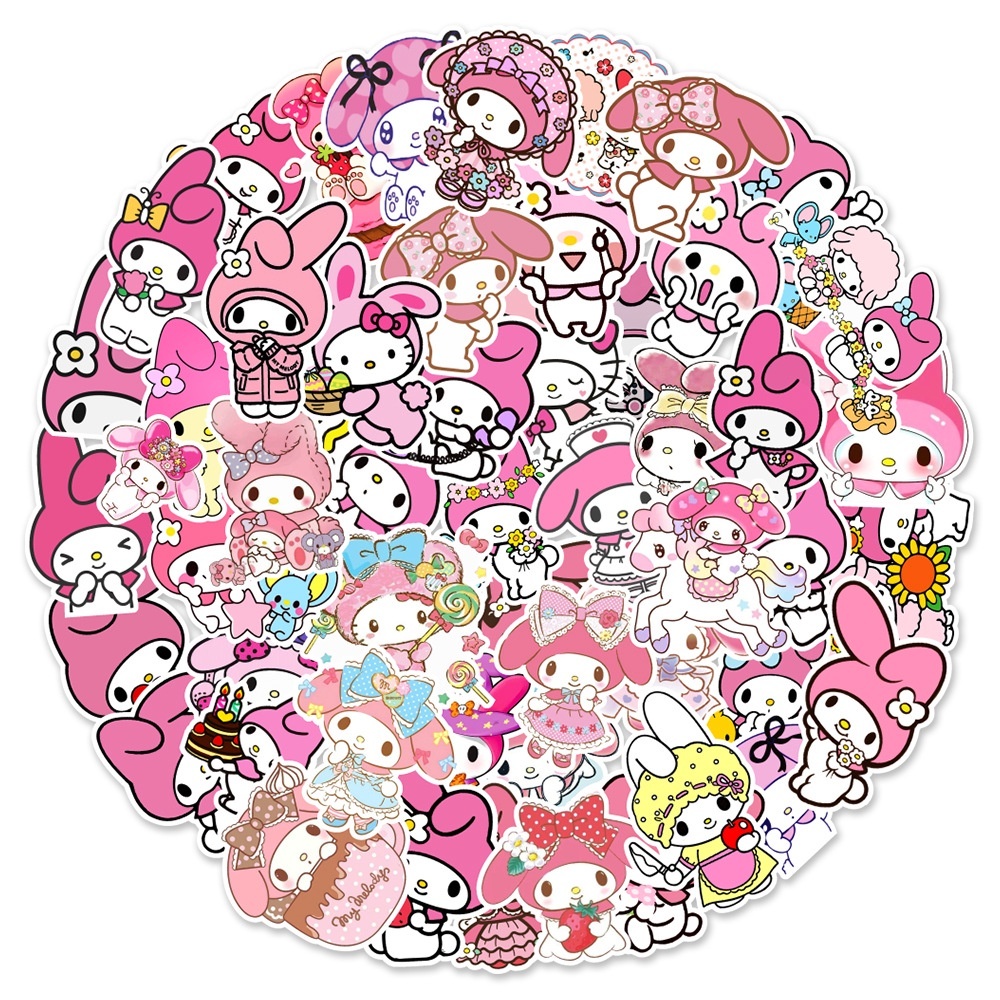 

Stiker Kartun my melody pink 1 lembar