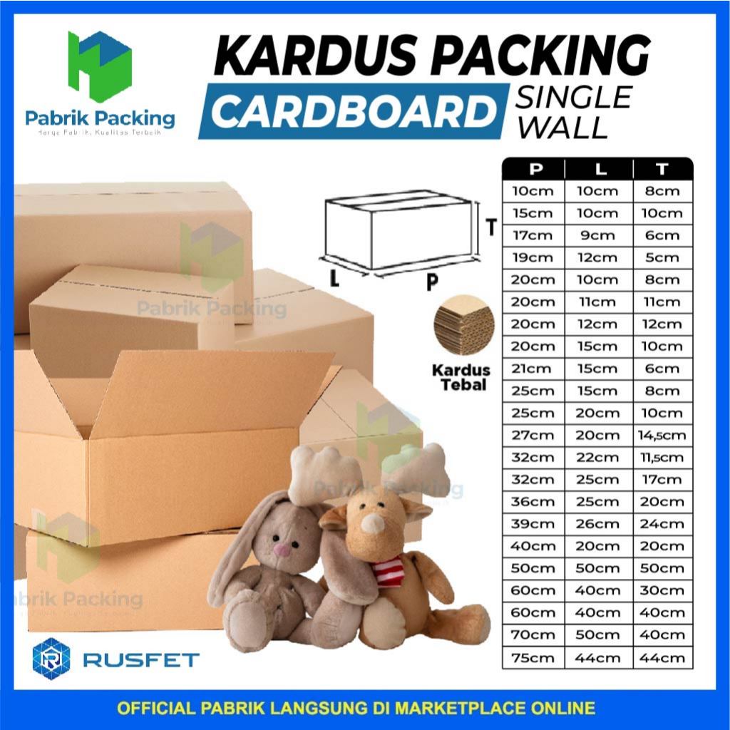 

Kardus Packing Rusfet | Box Packing | Karton Dus Box Size Super Besar Satuan