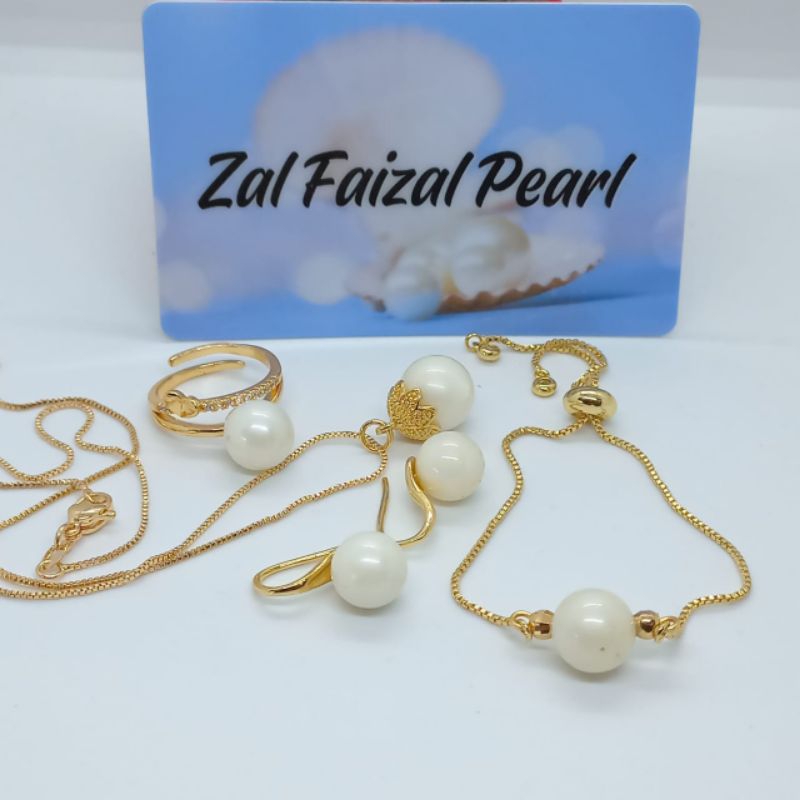 set lengkap mutiara air laut asli lombok