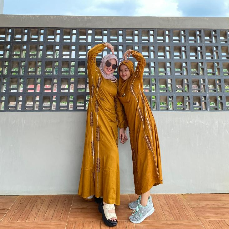 Gamis Amanda Aqila Kids Rayon Twill Premium Bordir