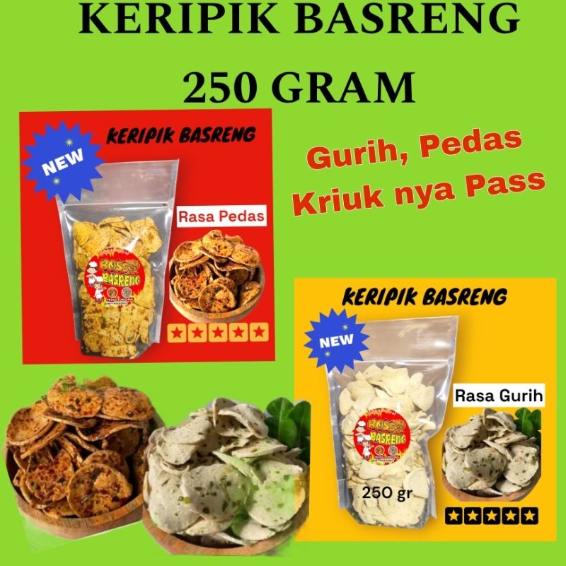 

KERIPIK BASRENG 250 GRAM PEDAS GURIH