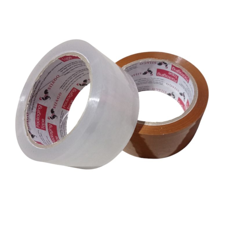 

Lakban Solasi Bening dan Coklat 2 inch 100 Yard Selotip Perekat Kuat Packing