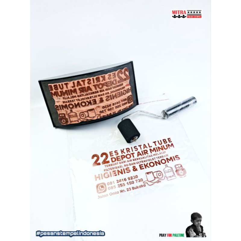 

Stempel Swing Media Plastik Desain Custom uk 20x10 cm
