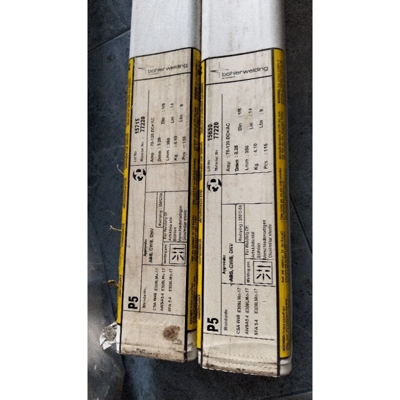 KAWAT LAS STAINLESS STEEL BOHLER WELDING E309LMO-17 Size. 3.2MM