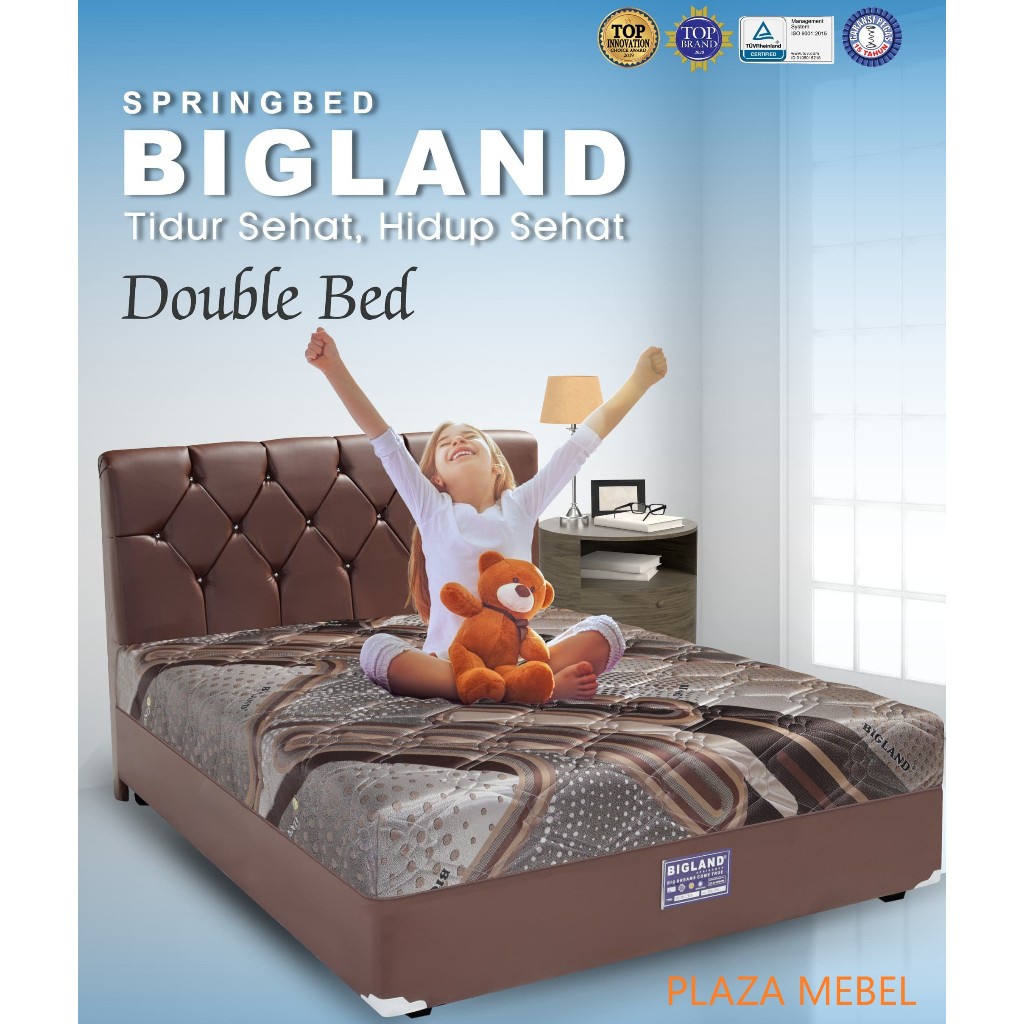 SET Double Bed Boxy Bigland Springbed ( FULLSET )