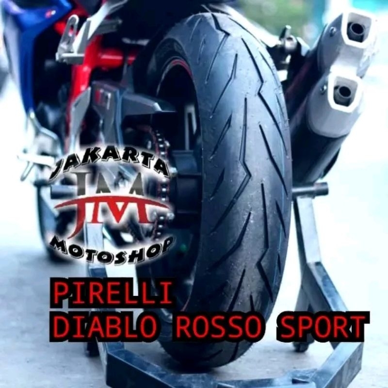 PAKET Ban Pirelli Diablo Rosso Sport 90/80-17 & 130/70-17 For Vixion MXKing R15 CB150R dll