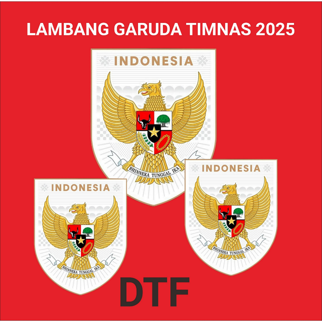 DTF LOGO GARUDA TIMNAS 2025 | LOGO TIMNAS TERBARU