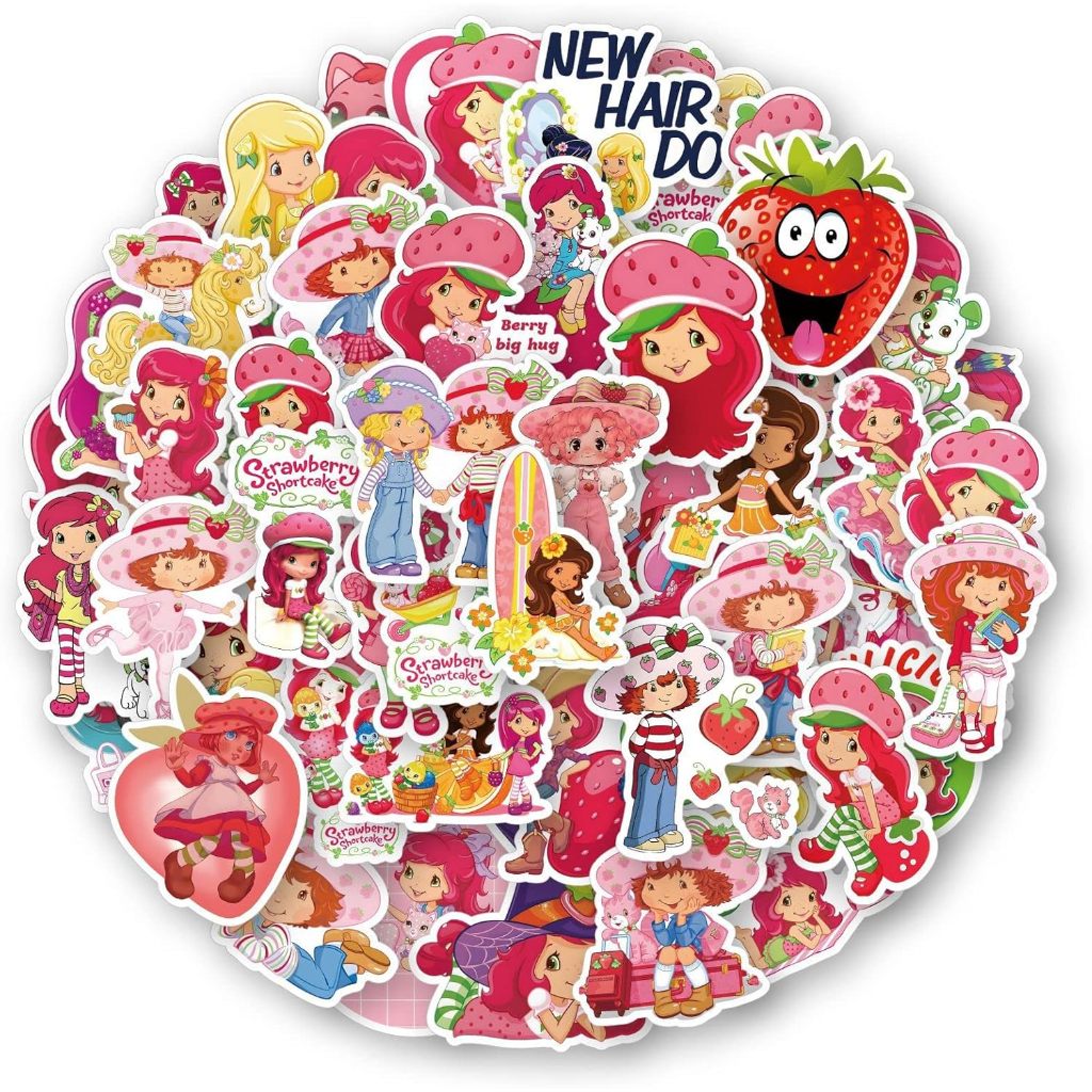 

Stiker Strawberry Shortcake KAWAI Sticker WaterProof Premium isi 15 pcs