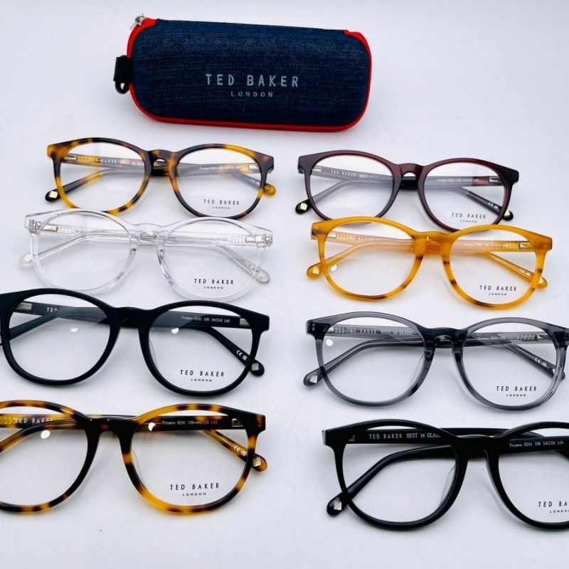 frame kacamata pria wanita kotak elegan asetat ted baker frames grade original