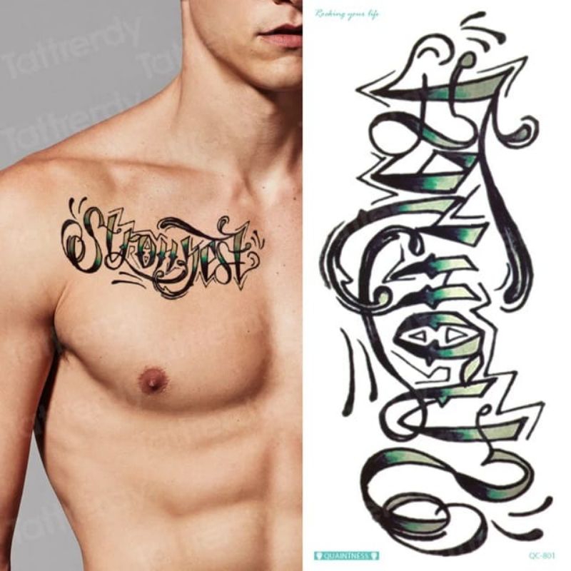 COD | TATTO TEMPORARy QC 801 stiker tato temporer tato tempel sementara