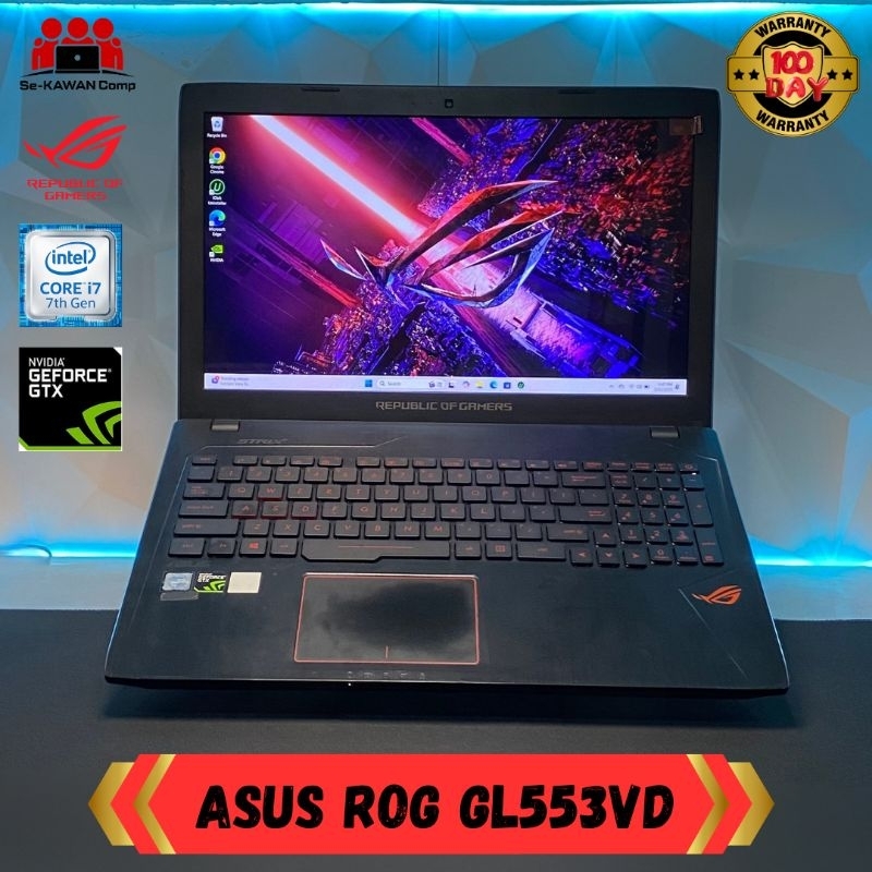 SECOND LAPTOP ASUS ROG GL553VD RAM 16 GB STORAGE 512 GB SSD