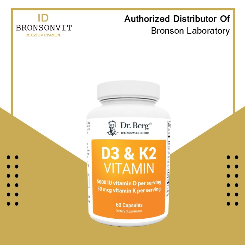 Dr Berg Vitamin D3 5000 iu K2 50 mcg - 60 dan Capsules