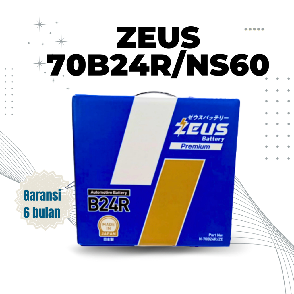 Aki Mobil Daihatsu Taruna Oxxy All New Xenia Zeus NS60 Accu Kering /MF