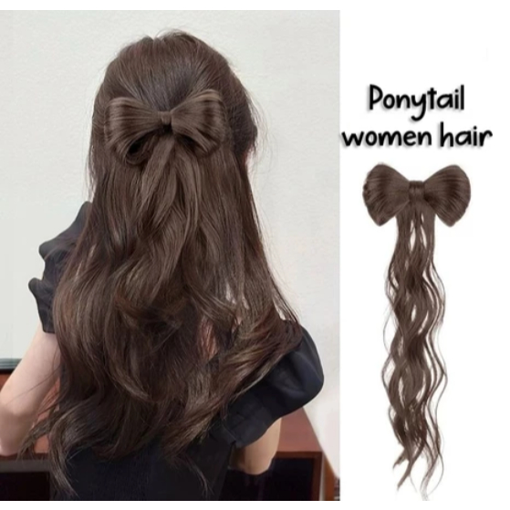 Wig Rambut Palsu Women Curly Ponytail Aksesoris Rambut Wig Kuncir Kuda 7052
