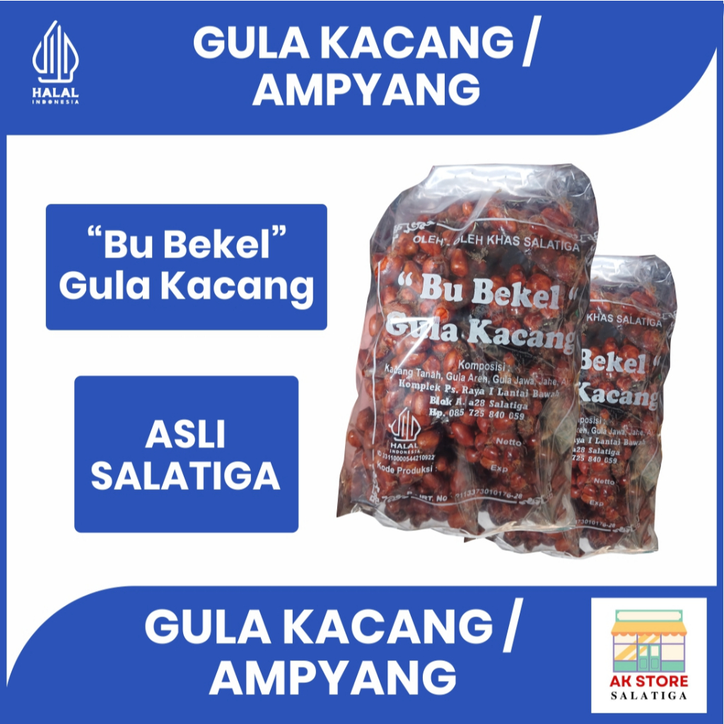 

GULA KACANG / AMPYANG Cap Bu Bekel Asli Khas Salatiga | Snack | Camilan