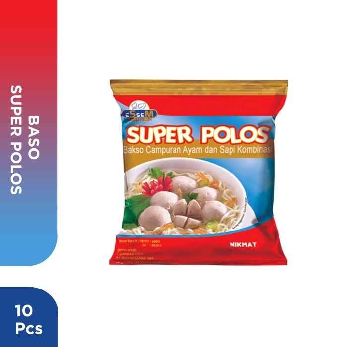 

Bakso Sapi Super Polos 10pc ESSEM Baso Sapi Food isi 10pc