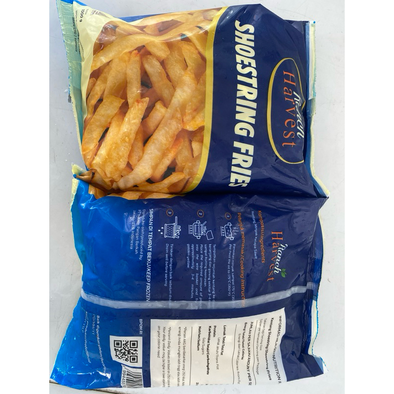 

Kentang Goreng 1 Kg Harvest Shoestring French Fries
