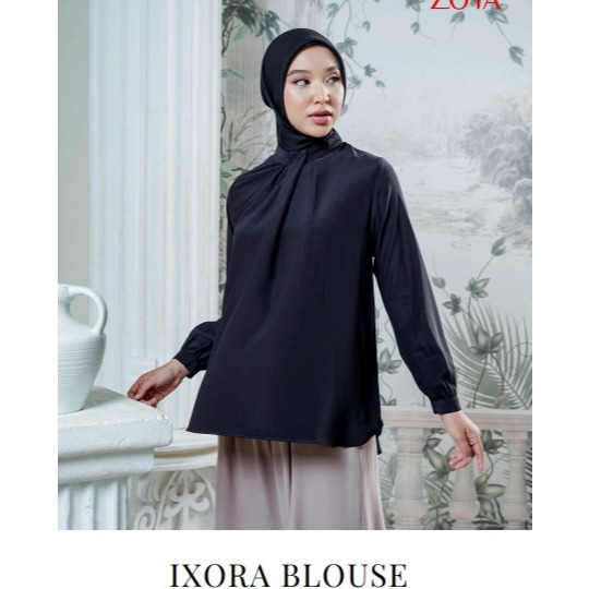 Zoya IXORA Blouse - Atasan Wanita Wudhu Friendly - Bahan Soft Polyester