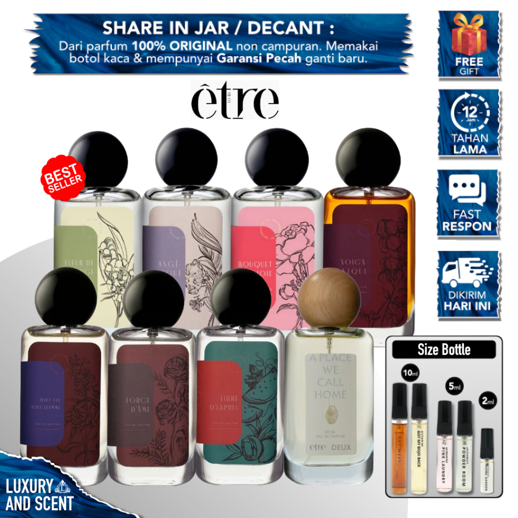 DECANT ETRE PARFUMS (SHARE IN JAR) Volcanique Intense Travel Size 1/2/5/10ml BOUQUET DE JOIE, FLEUR 