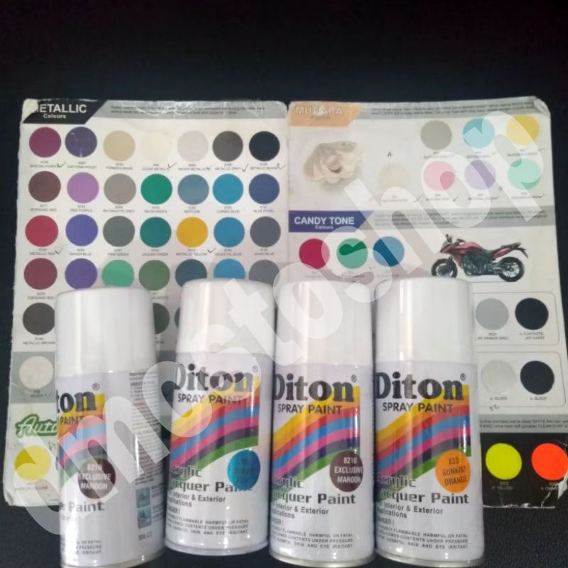 LINK 3.Pilok Pilox diton 300cc otomotif colours shogun yellow 8177 shogun blue 8175 jupiter blue 817