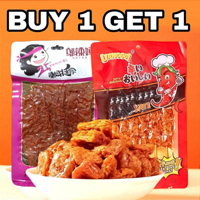 

[BUY 1 GET 1] Sate Spicy Vegetarian 80gr Halal/ Camilan Pedas