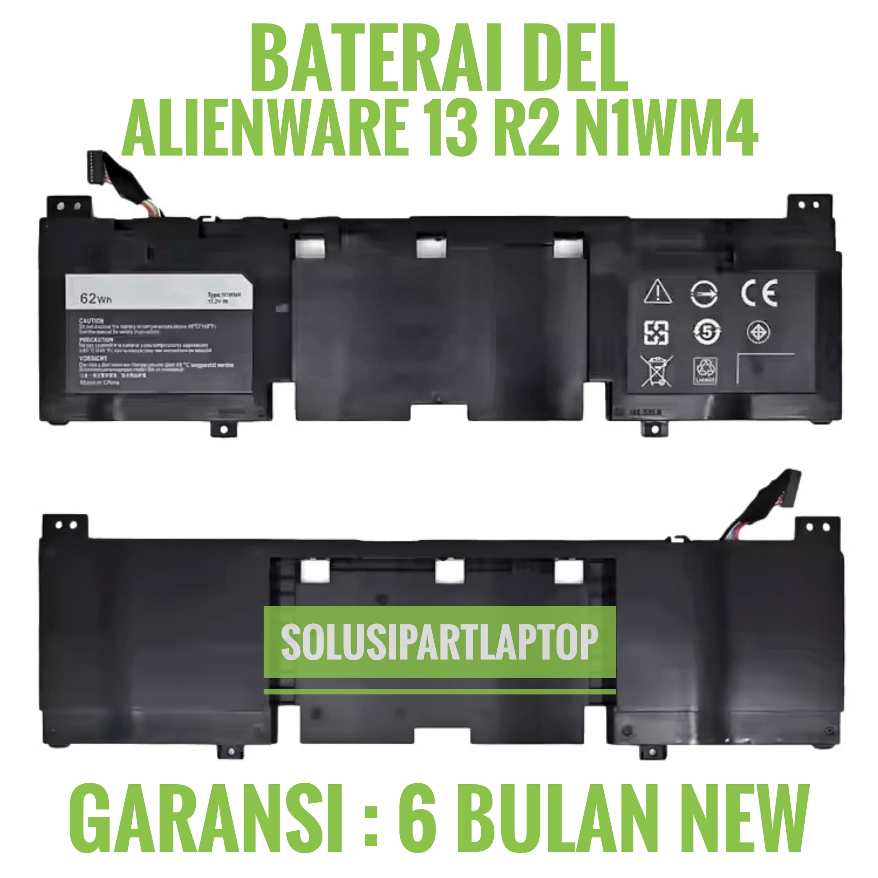 Baterai Laptop Dell Alienware 13 R2 13 R1 P56G P56G001 N1WM4 3V806 Original